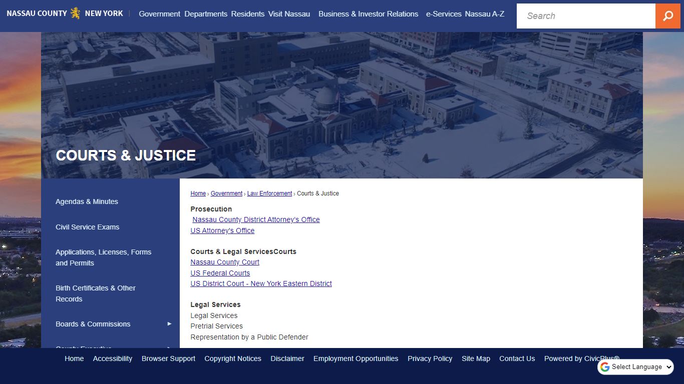 Courts & Justice | Nassau County, NY - Official Website