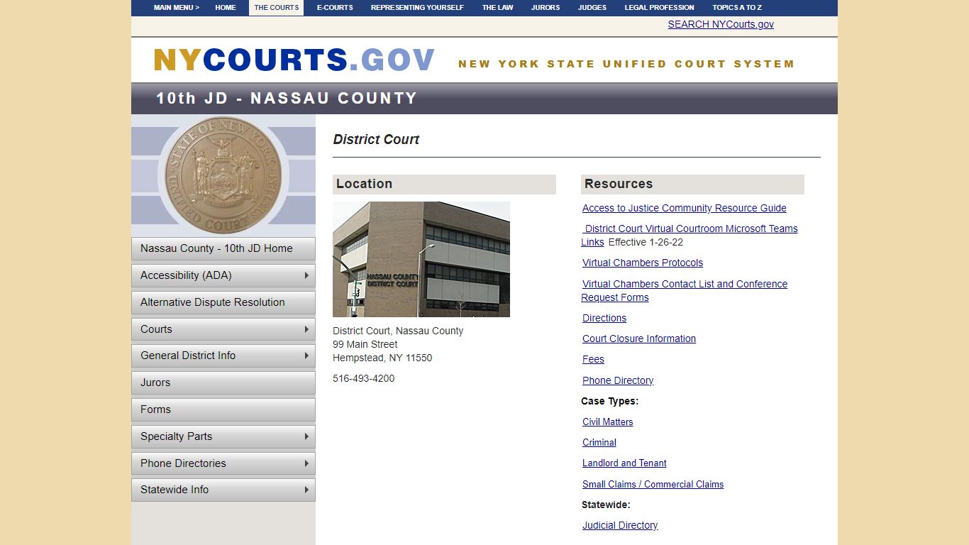 District Court - Nassau - 10th JD | NYCOURTS.GOV - Judiciary of New York